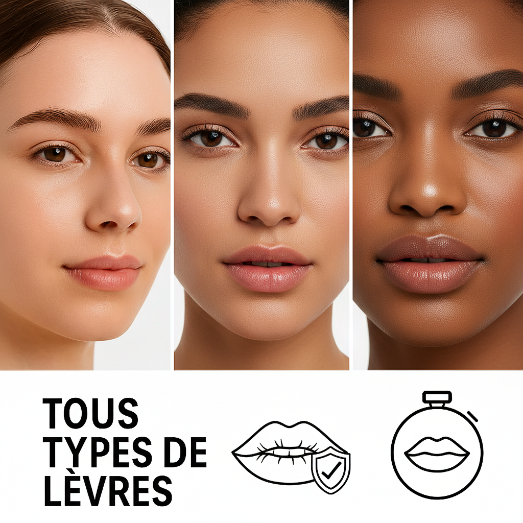 Le kit lèvres rose 4 en 1 SN: 1 ACHETER = 1 OFFERT