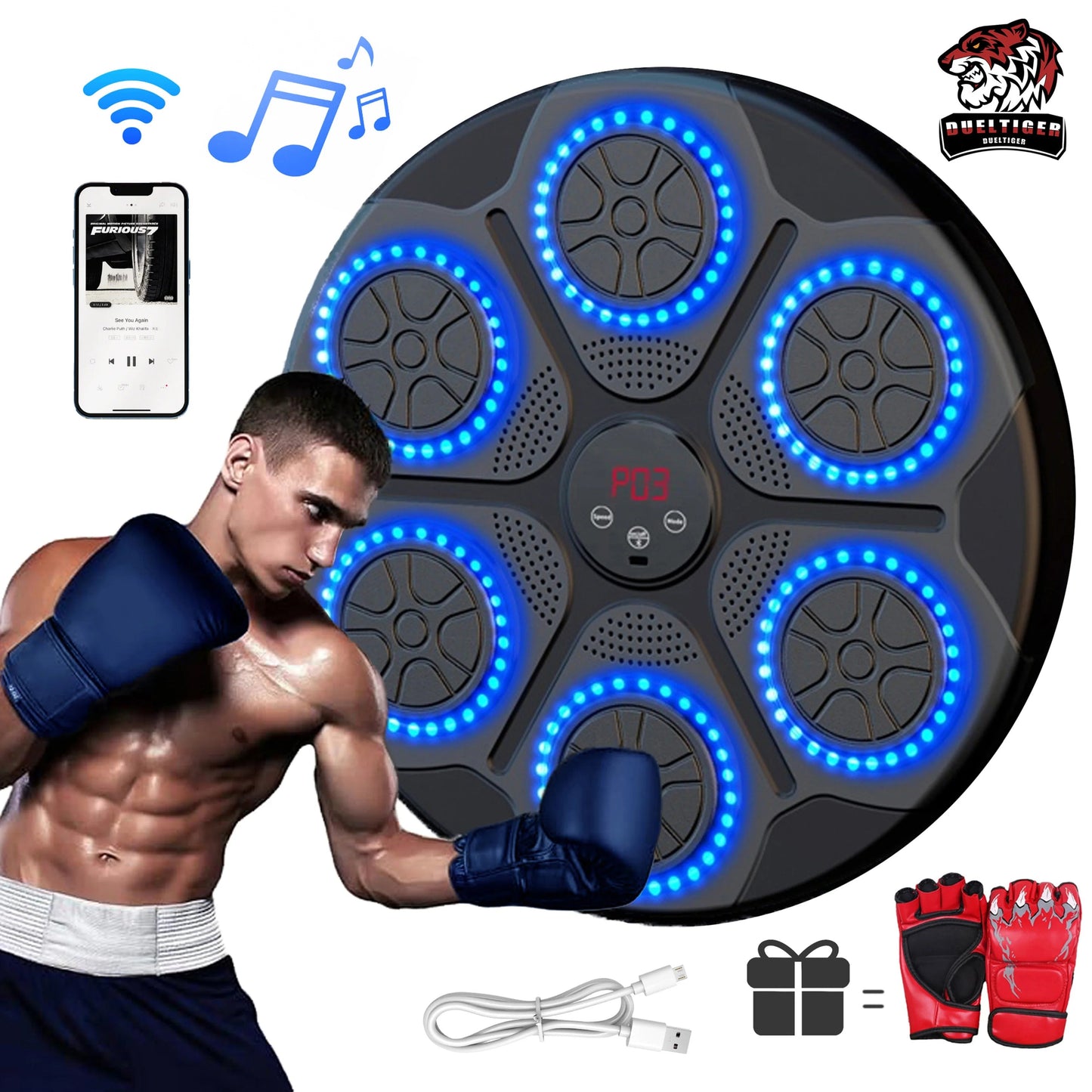BoxPro™: Machine à musique Boxing CI