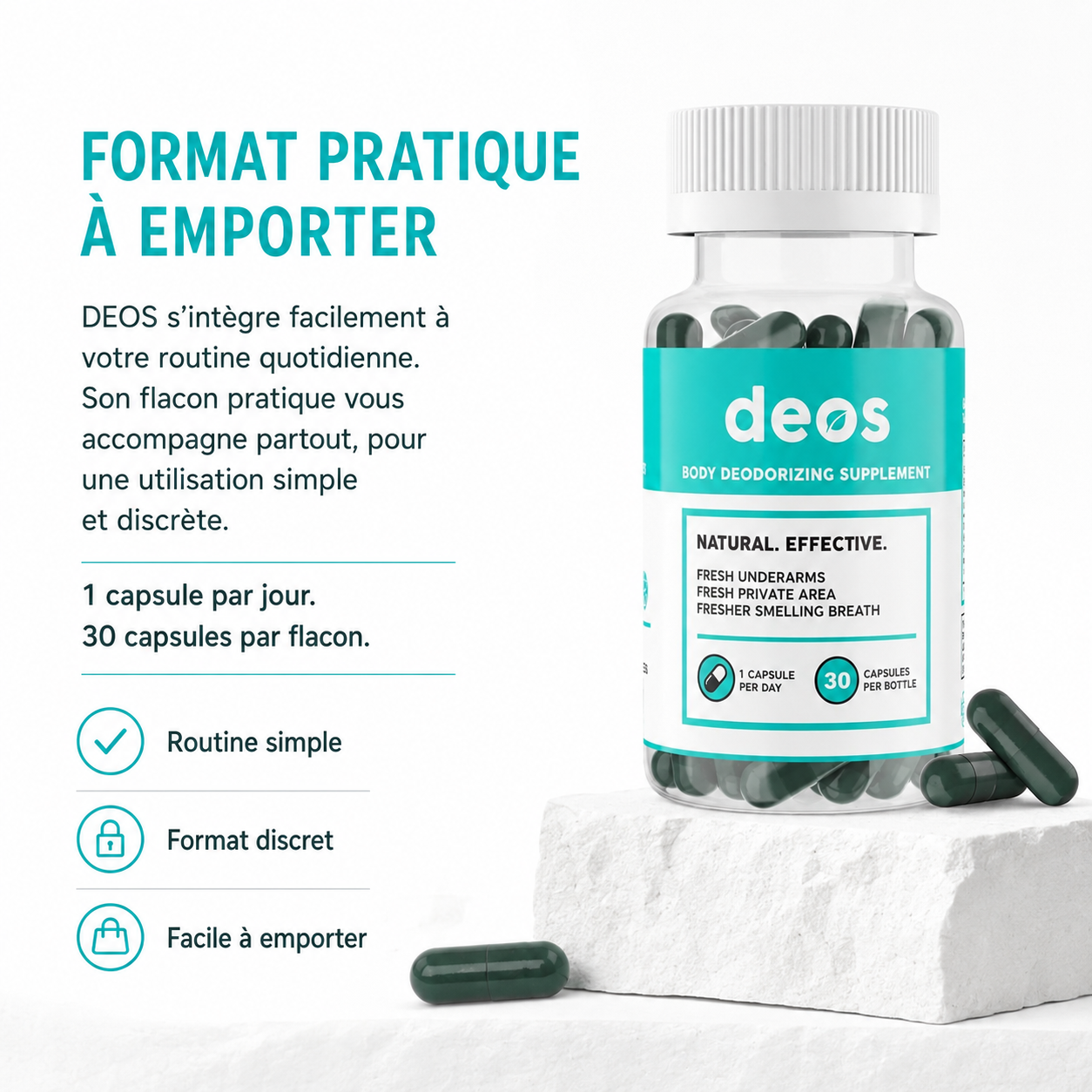 Deos | Complément anti-odeur