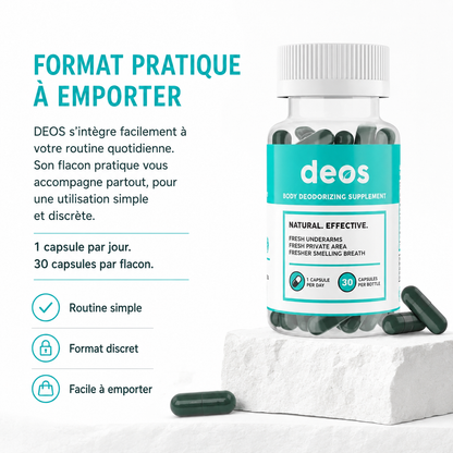 Deos | Complément anti-odeur