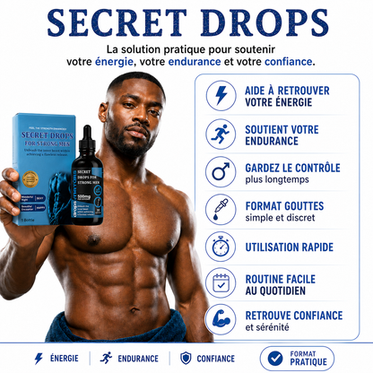 Gouttes Secrètes pour l'Amélioration de la Vitalité Masculine