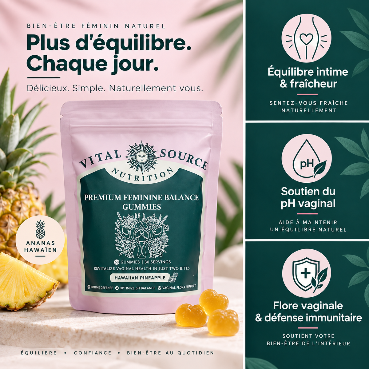 🌸 FEMININE INTIMATE GUMMIES (Votre allié bien-être intime au quotidien.)