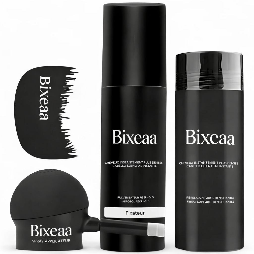 Kit 4 pièces - Fibres capillaires + Fixateur OFFERT CI