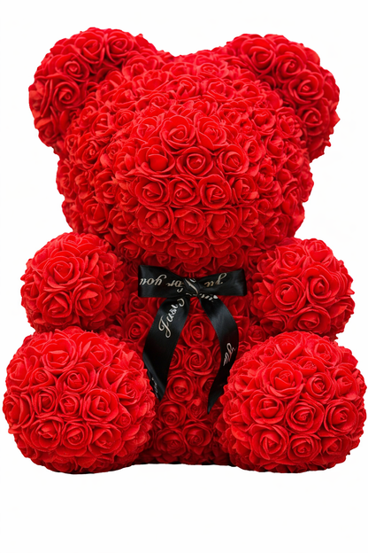 OURS PELUCHE EN ROSE