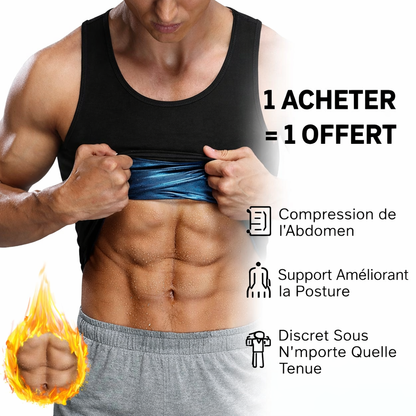Débardeur Sculptant Homme: 1 Acheté = 1 Offert