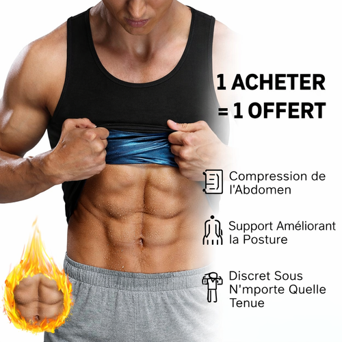 Débardeur Sculptant Homme: 1 Acheté = 1 Offert