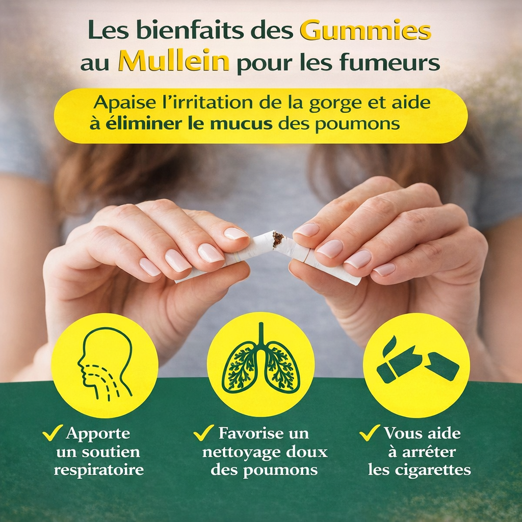 Mullein Gummies -complément alimentaire à base de plantes