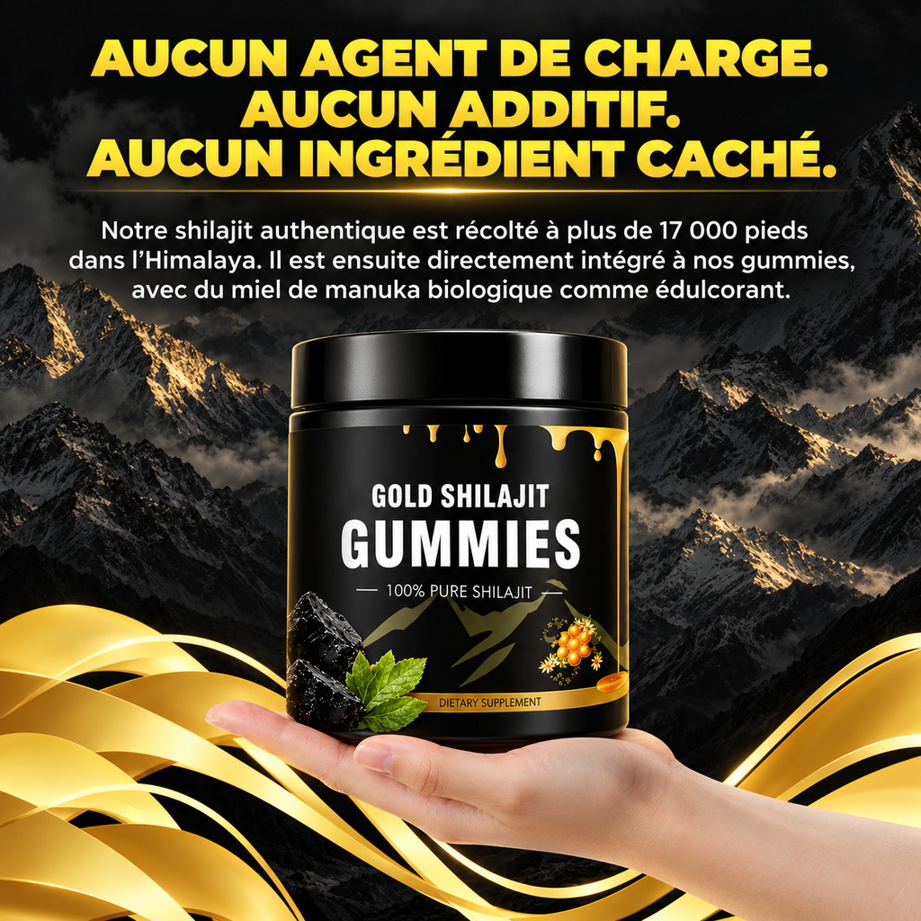 Gummies naturels au shilajit