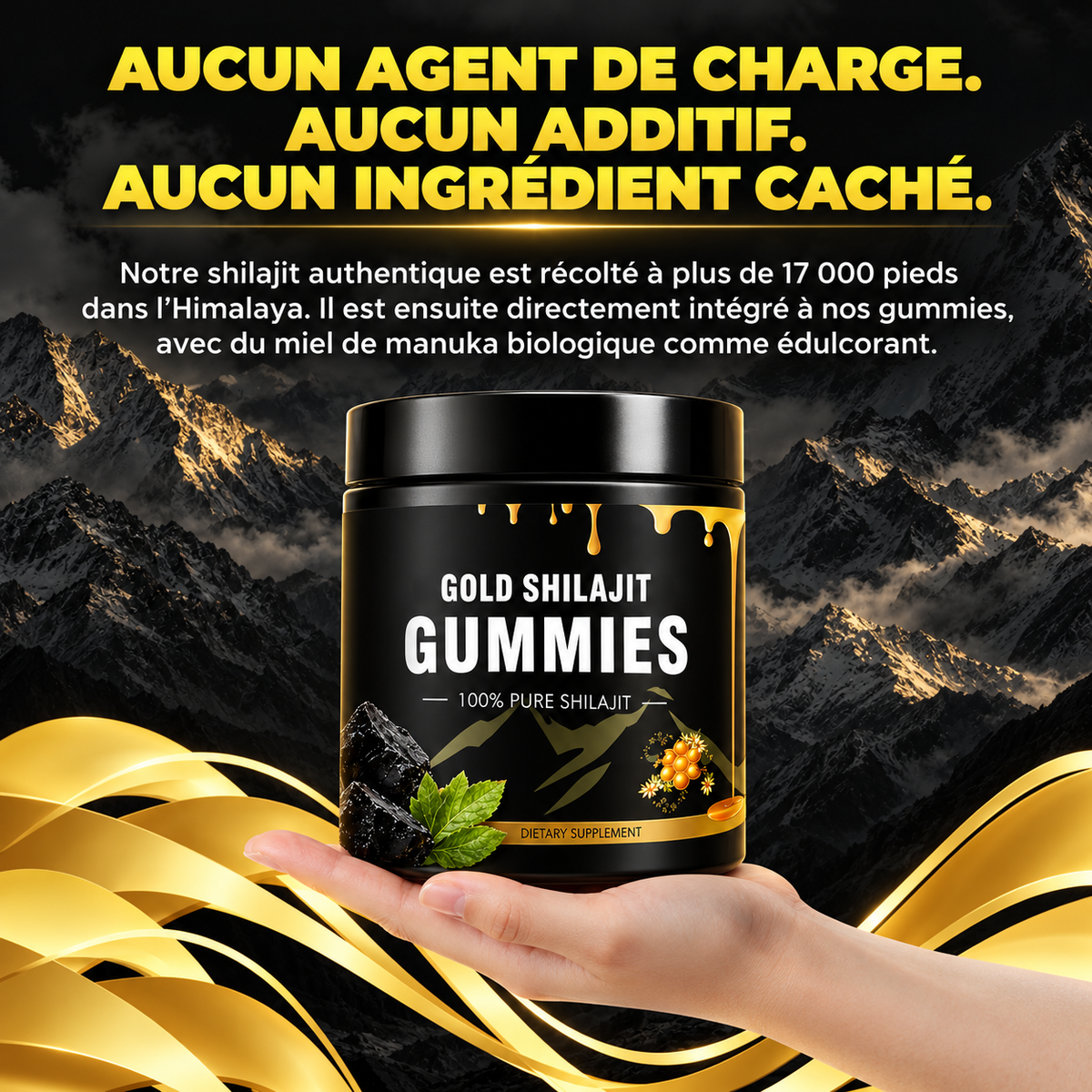 Gummies naturels au shilajit