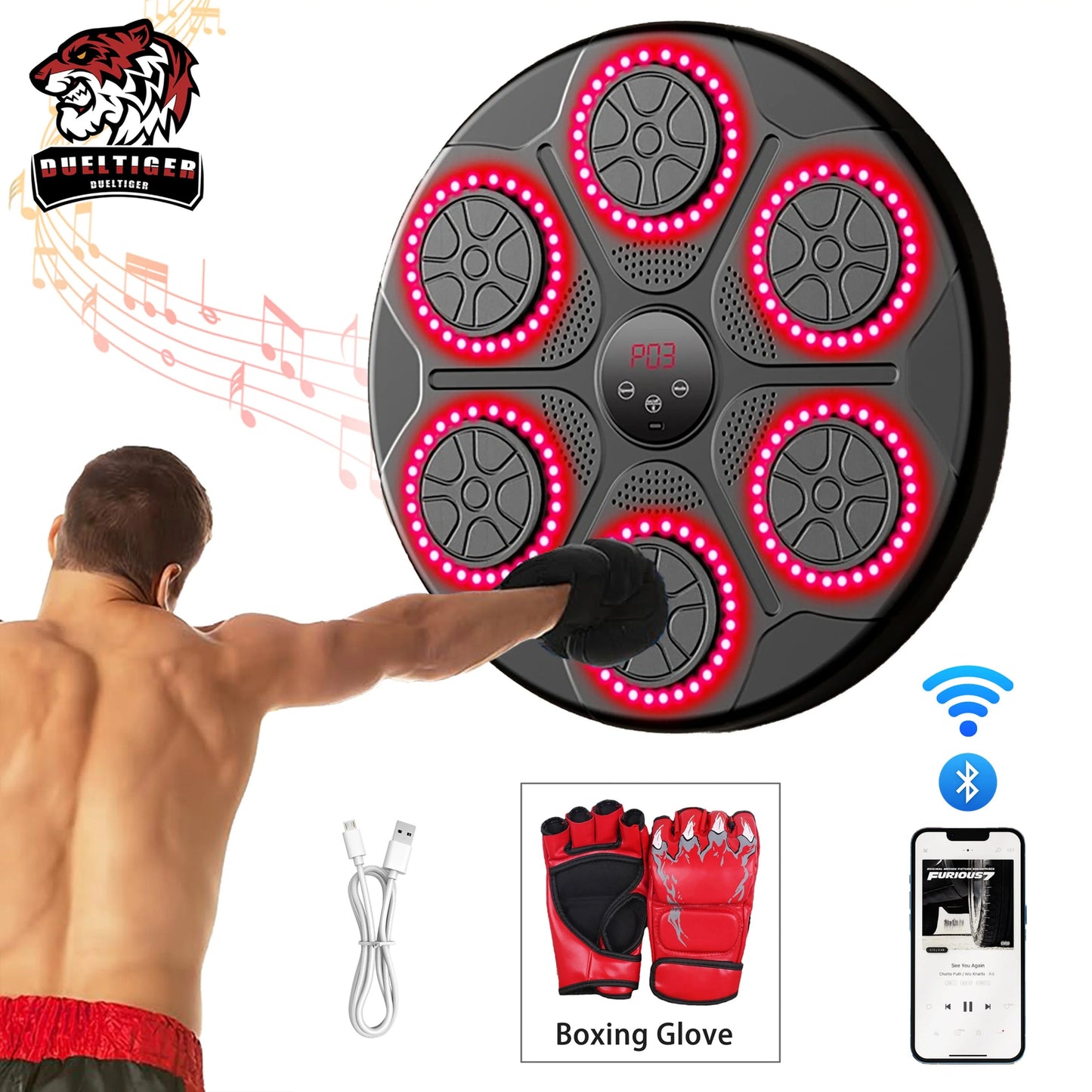 BoxPro™: Machine à musique Boxing CI