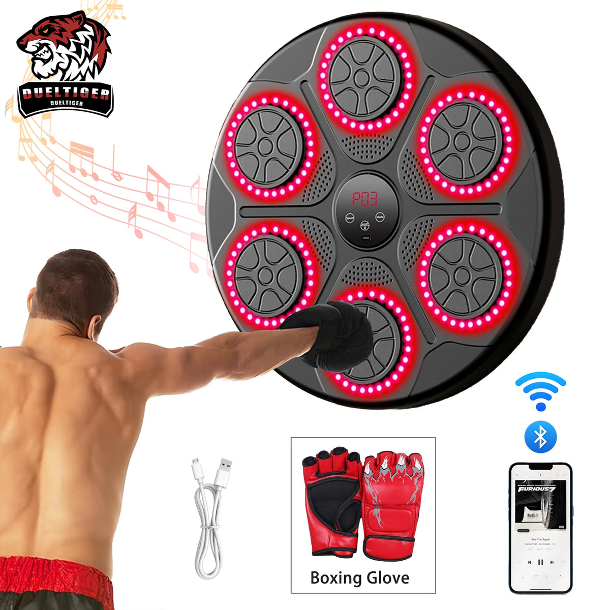 BoxPro™: Machine à musique Boxing CI